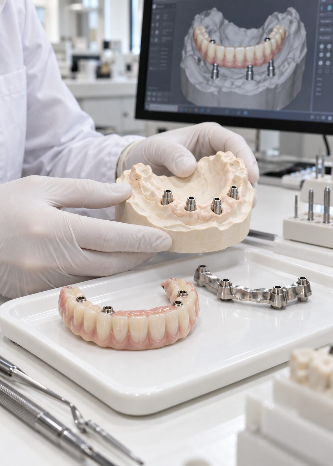 VCAD full arch implant restorative workflow