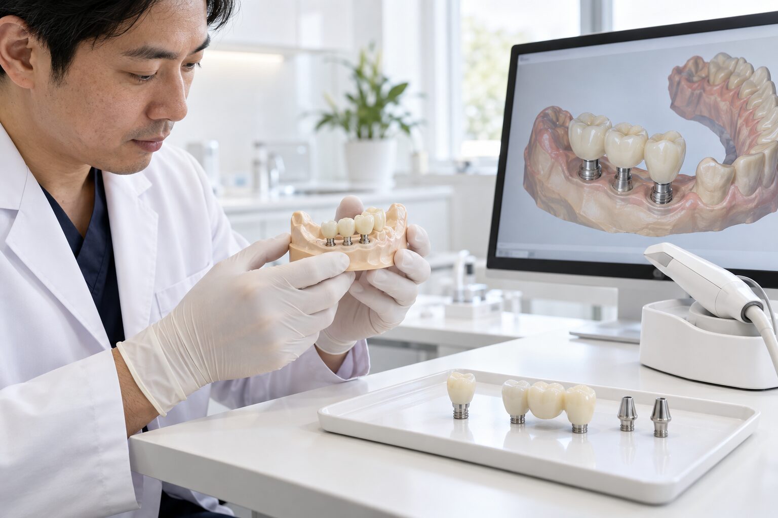 Digital implant restorative workflow for dental practices