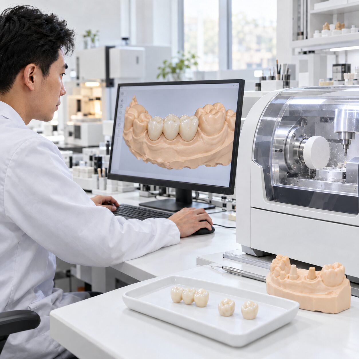 Full service outsourced dental laboratory production