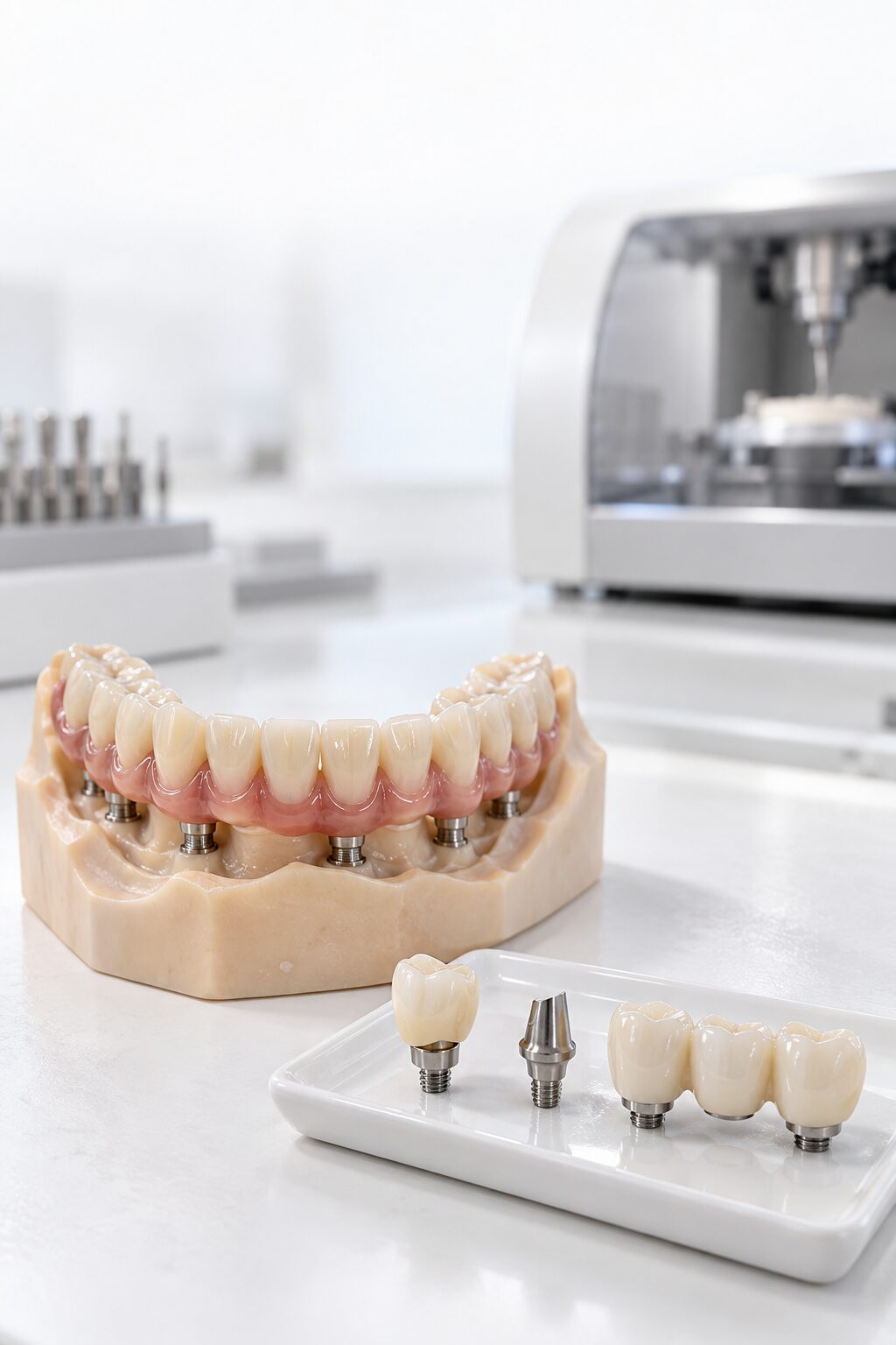 Dental implant restoration manufacturing