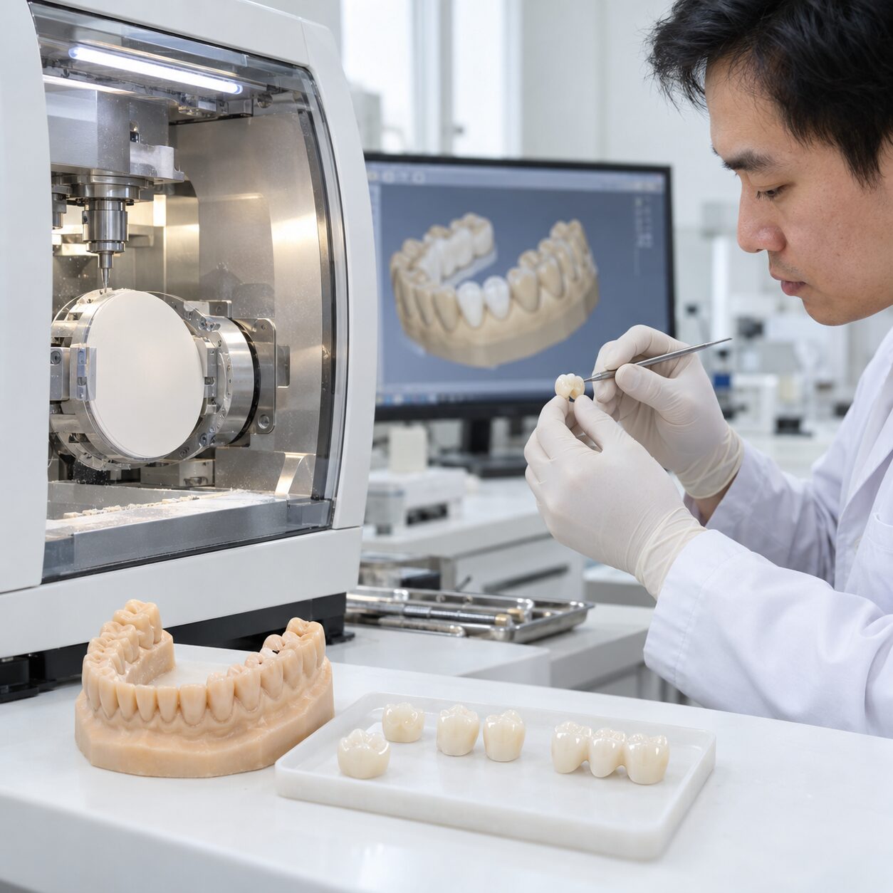 Dental manufacturing services for dental practices