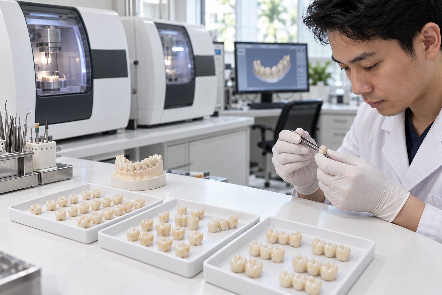 Restorative production for dental laboratories