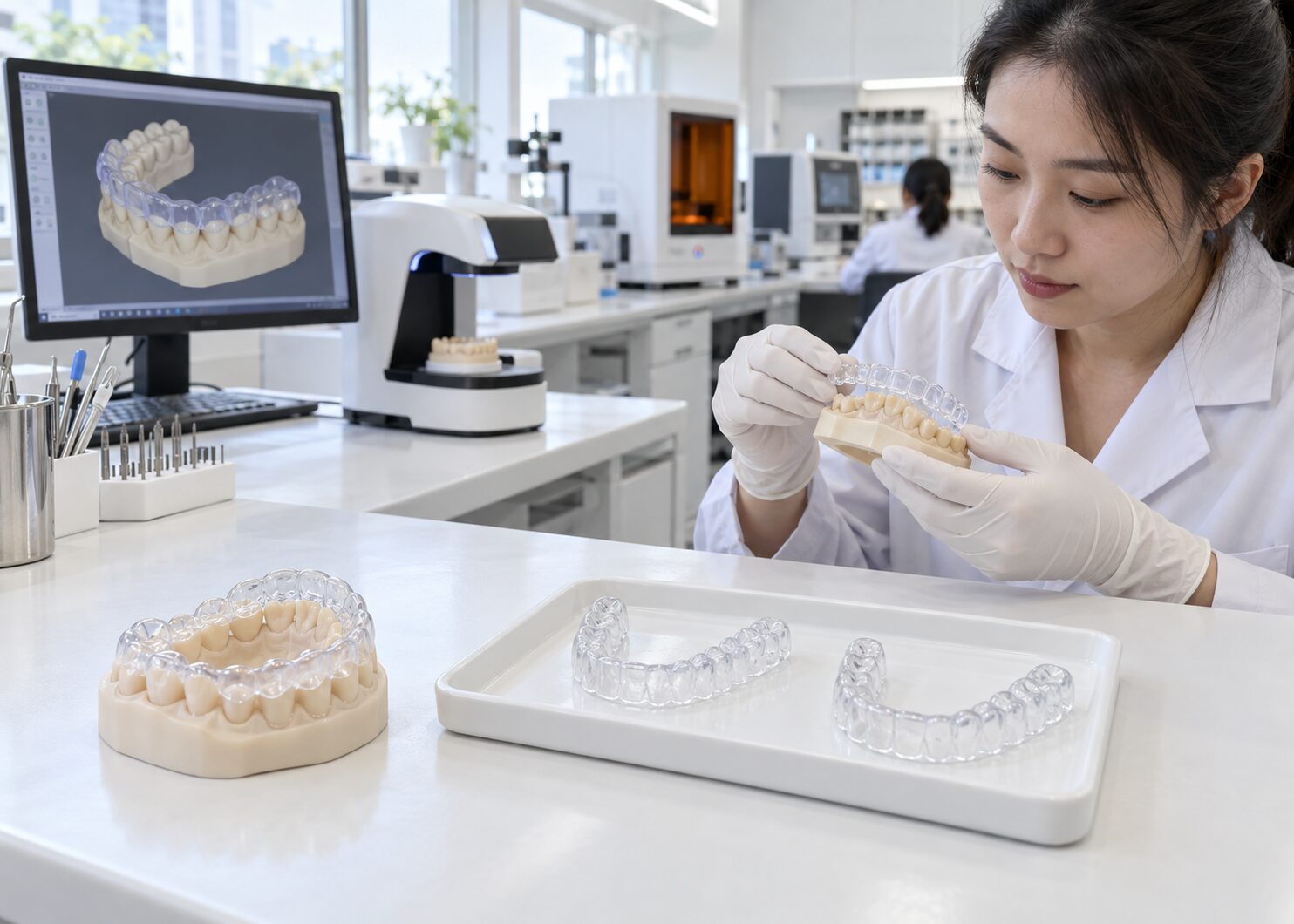 Splint production for dental laboratories