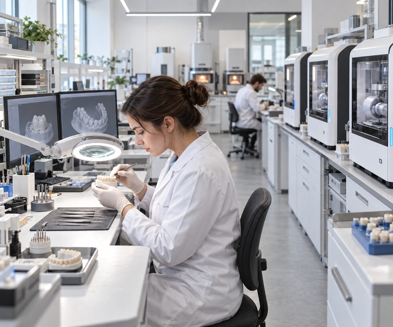 VCAD digital dental production facility