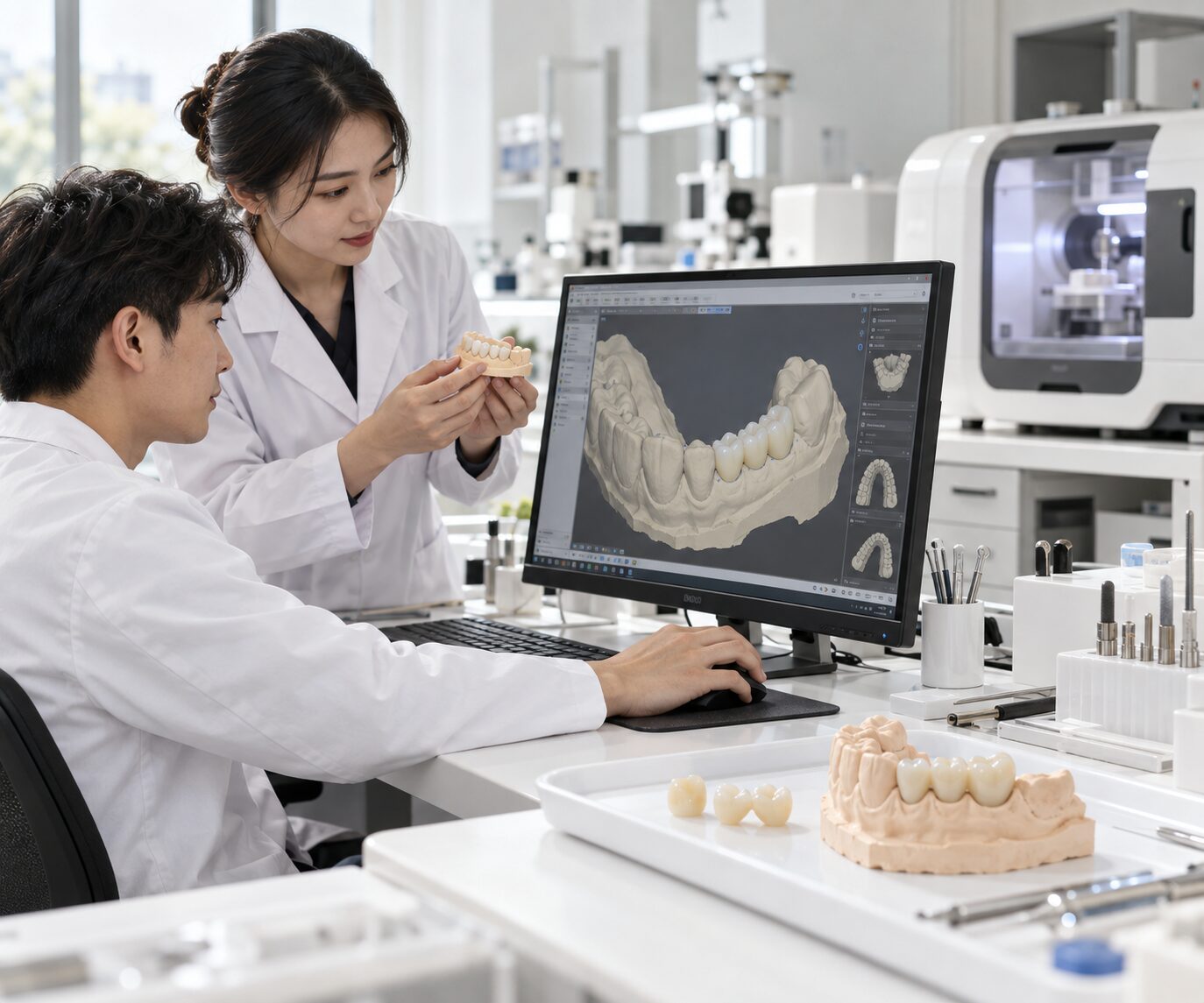 VCAD workflow for dental laboratories